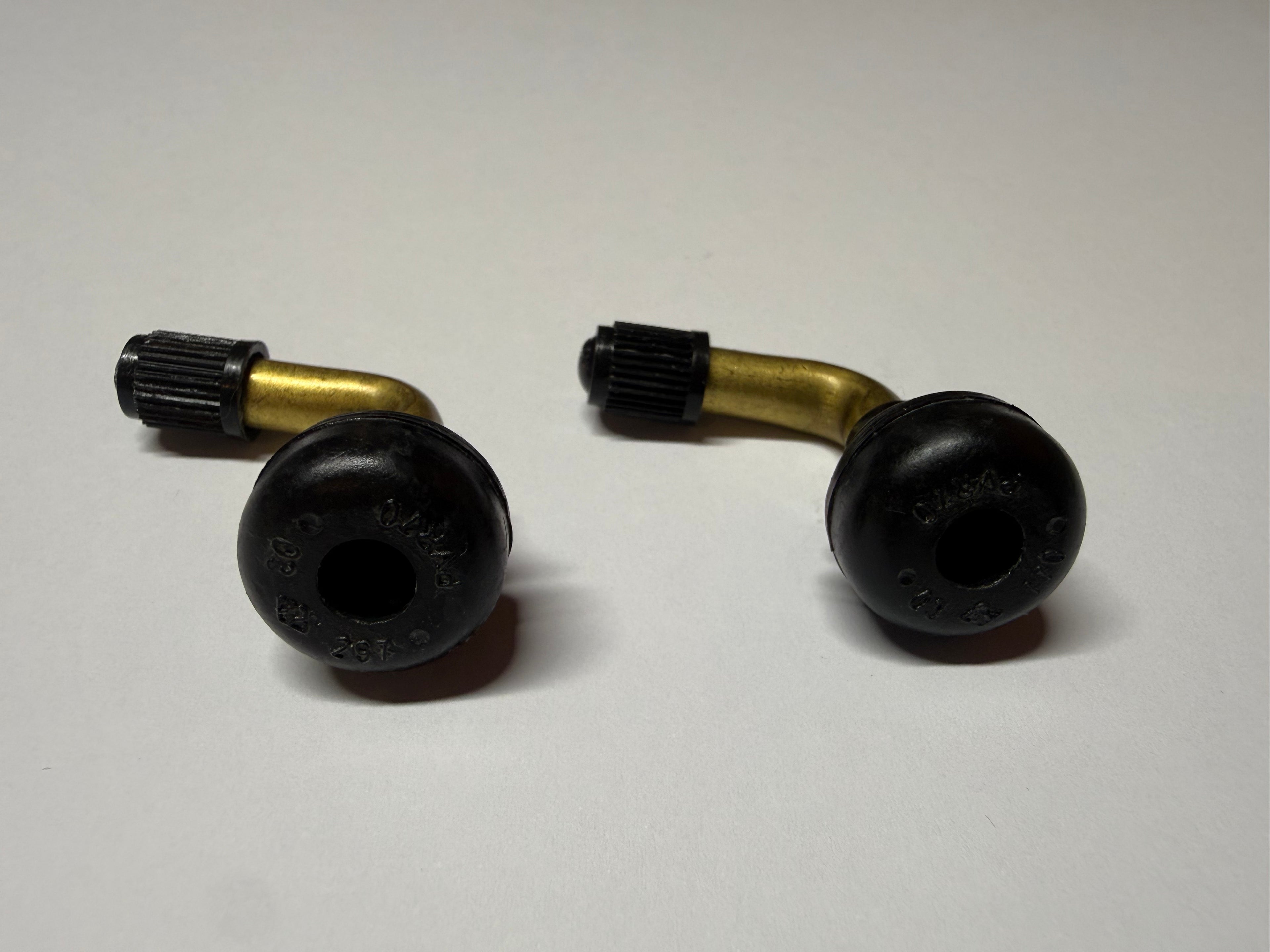 90° Angled Motorcycle Valve Stems (2-Pack)