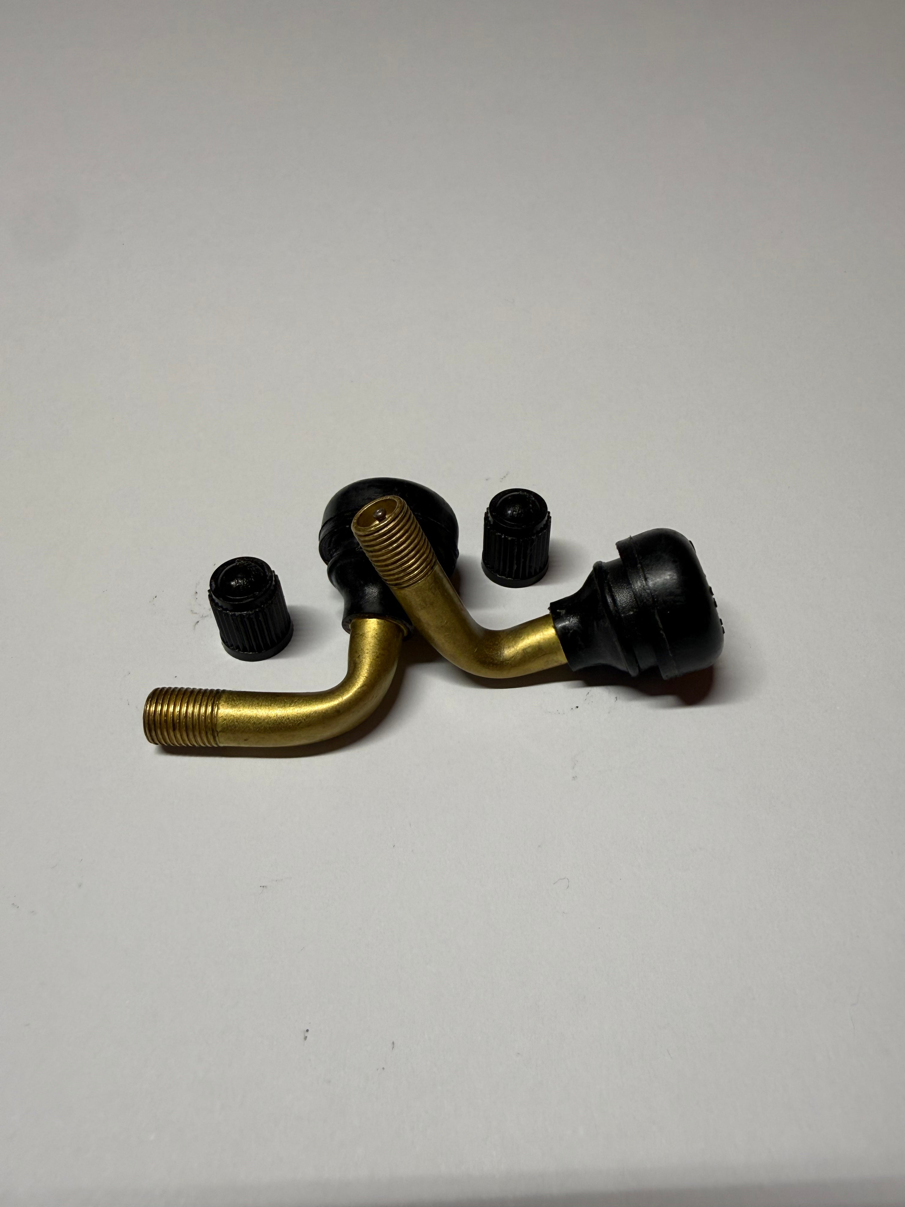 90° Angled Motorcycle Valve Stems (2-Pack)